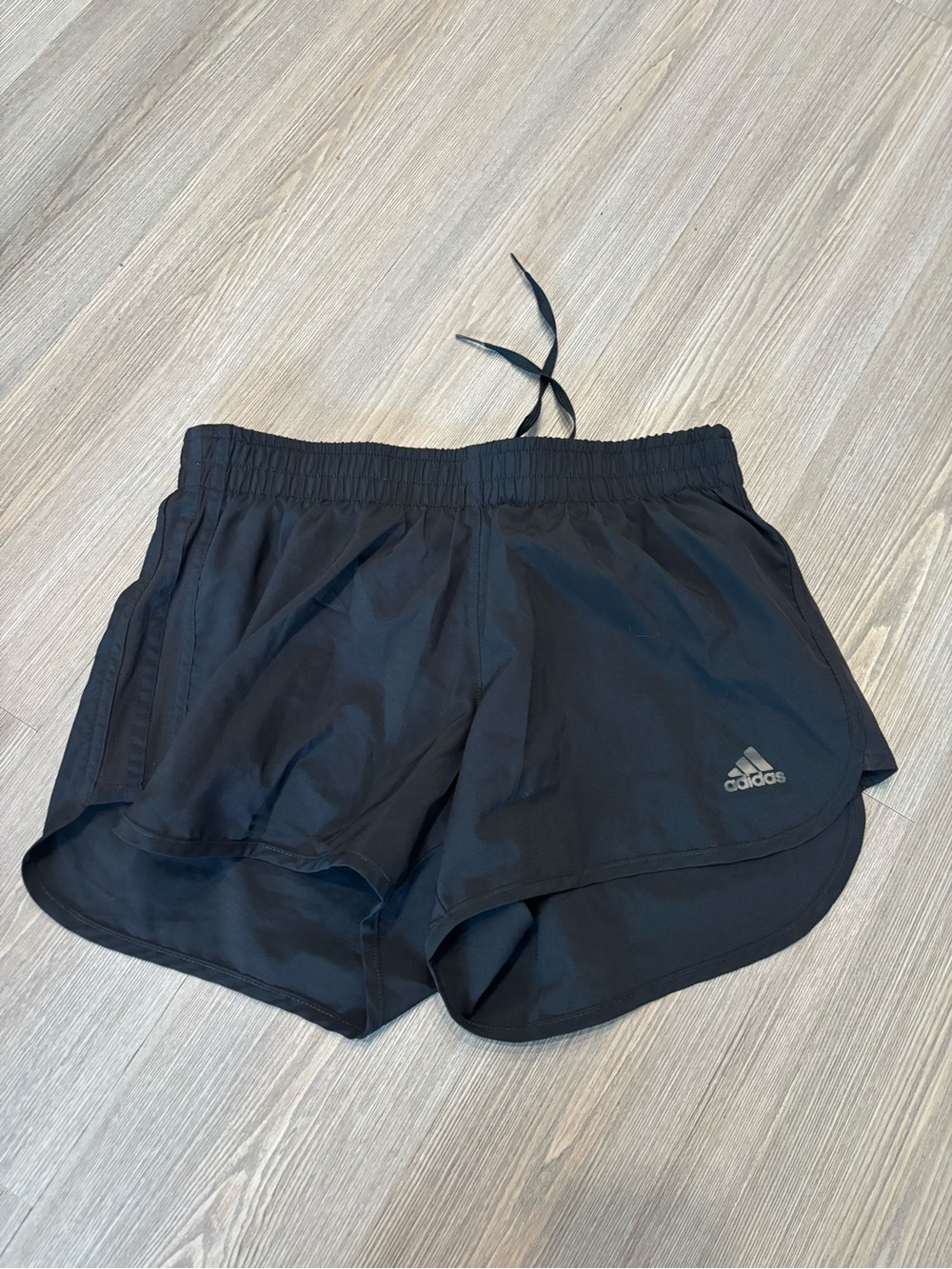 adidas Women’s Black Athletic Running Shorts with Logo